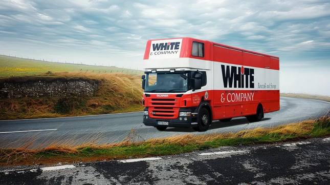 White & Company Truck on the Isle of Man