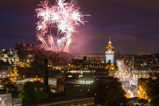 Edinburgh fireworks