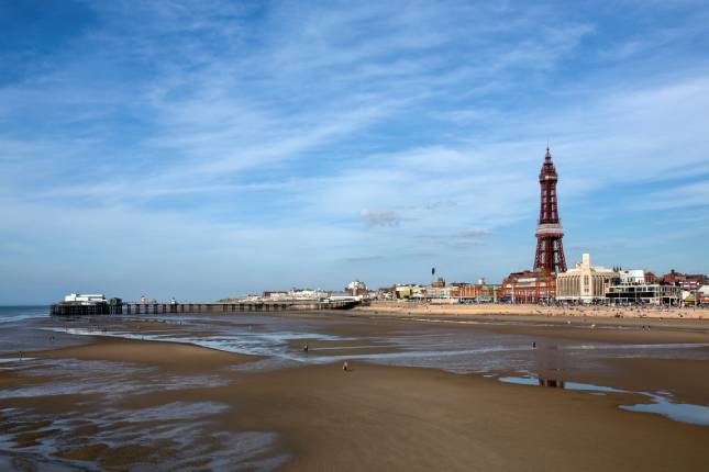 Blackpool Tower and North Pier