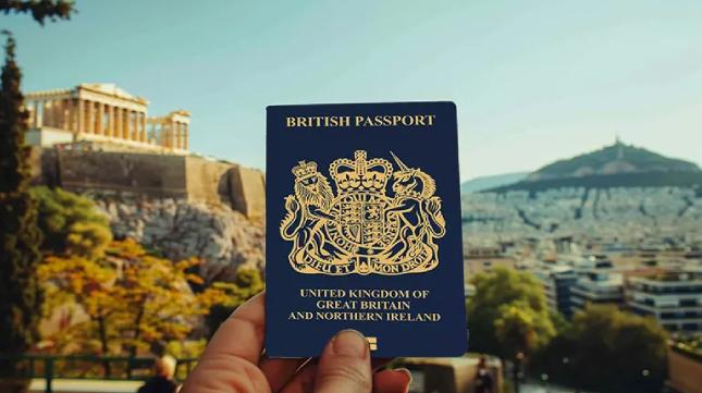 UK Passport in Greece